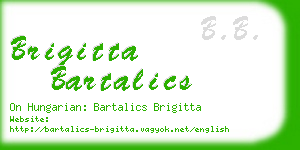 brigitta bartalics business card